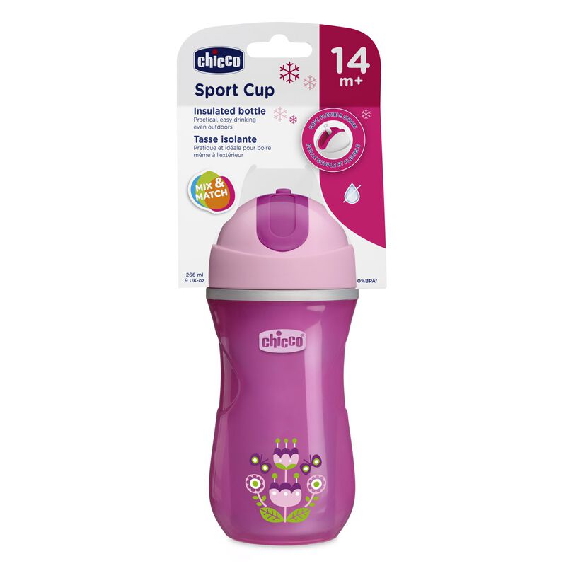 Chicco Sport Cup +14 months, 266 ml, Girl 1 Cup, Assortment