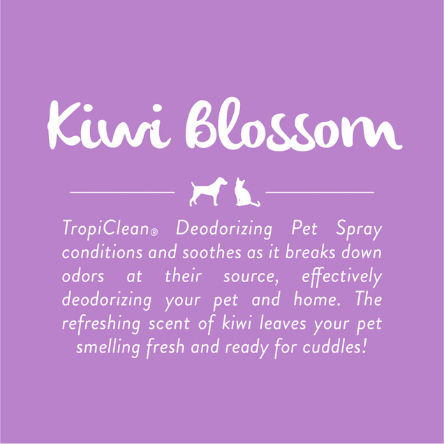 TropiClean Deodorizing Pet Spray In Kiwi Blossom 8oz