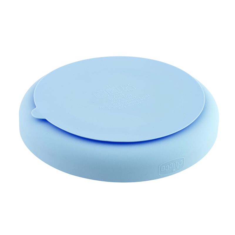 Chicco Easy Menu Silicone Divided Plate, Blue Color, +12 Months