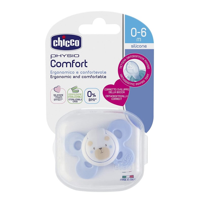 Chicco Physio Comfort Pink (0-6M) Silicone 1 Piece