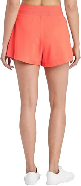 Women's High-Rise French Terry Shorts 3.5" - All in Motion Coral XL, Pink