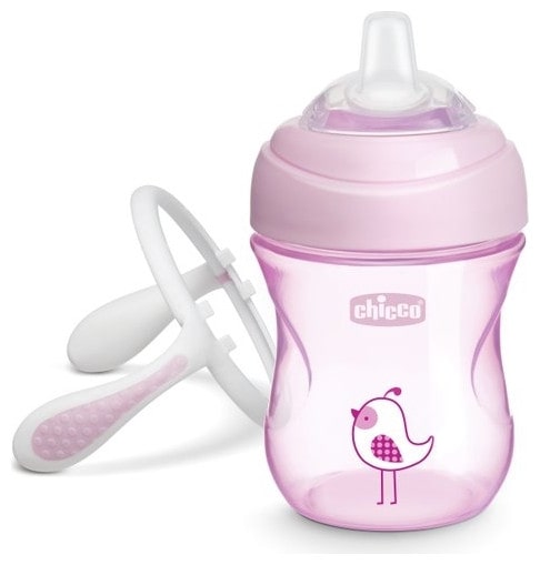 Chicoo “Transition Cup” with Silicone Spout - Pink