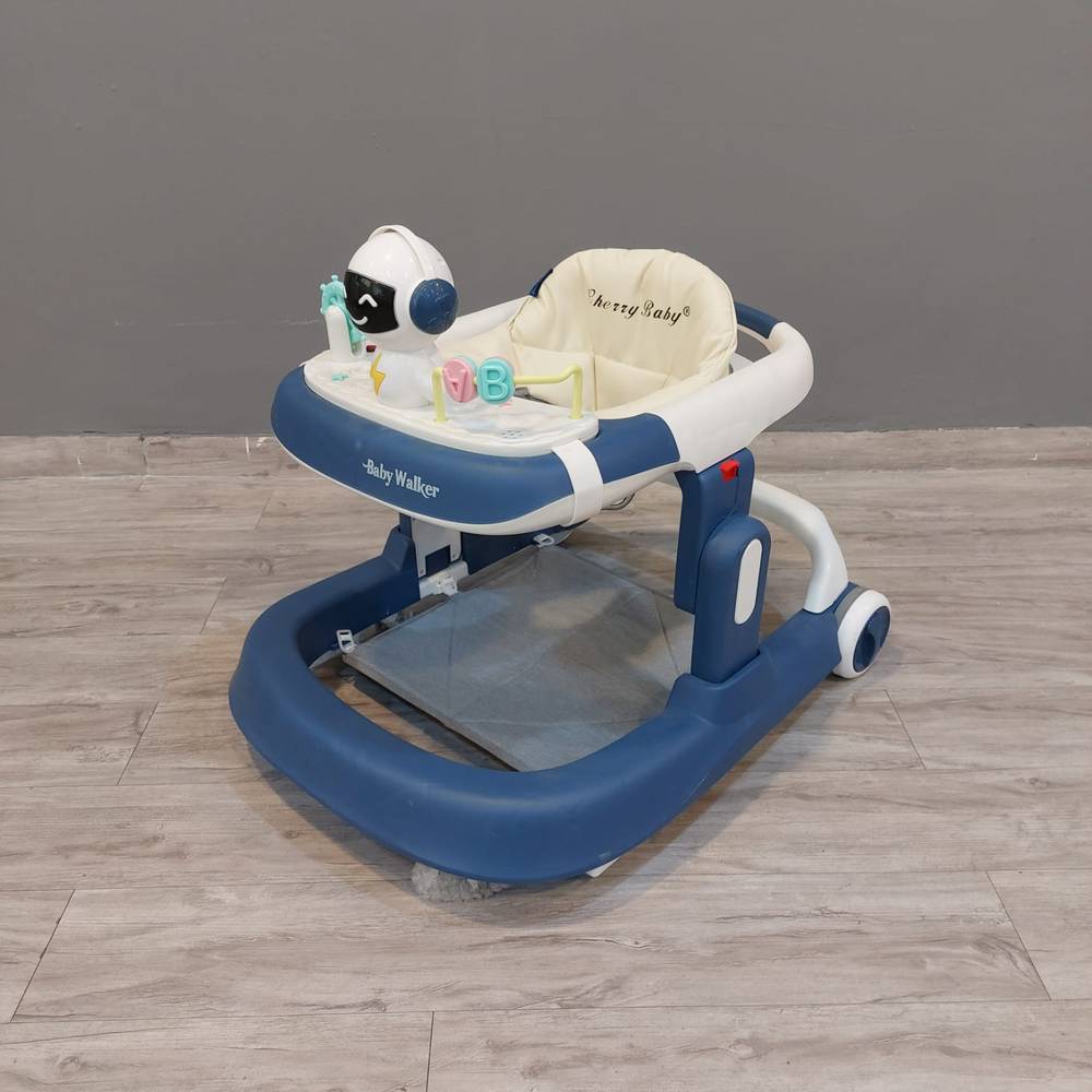 Premium Multifunctional Walker with Toy Tray (Blue)