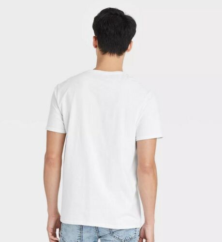 Men's Pac-Man Short Sleeve Graphic Crewneck T-Shirt - White XL