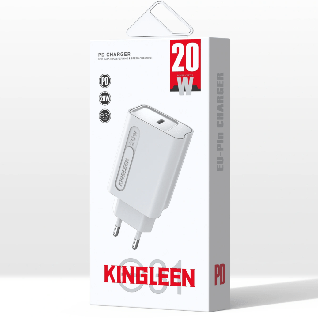 KINGLEEN Home Charger - E31- With - Cable TYPE-C to Iphone - 1.2 m