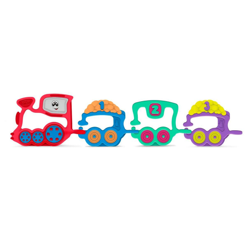 Chicco Toy Rattle 123 Train, Multi Color
