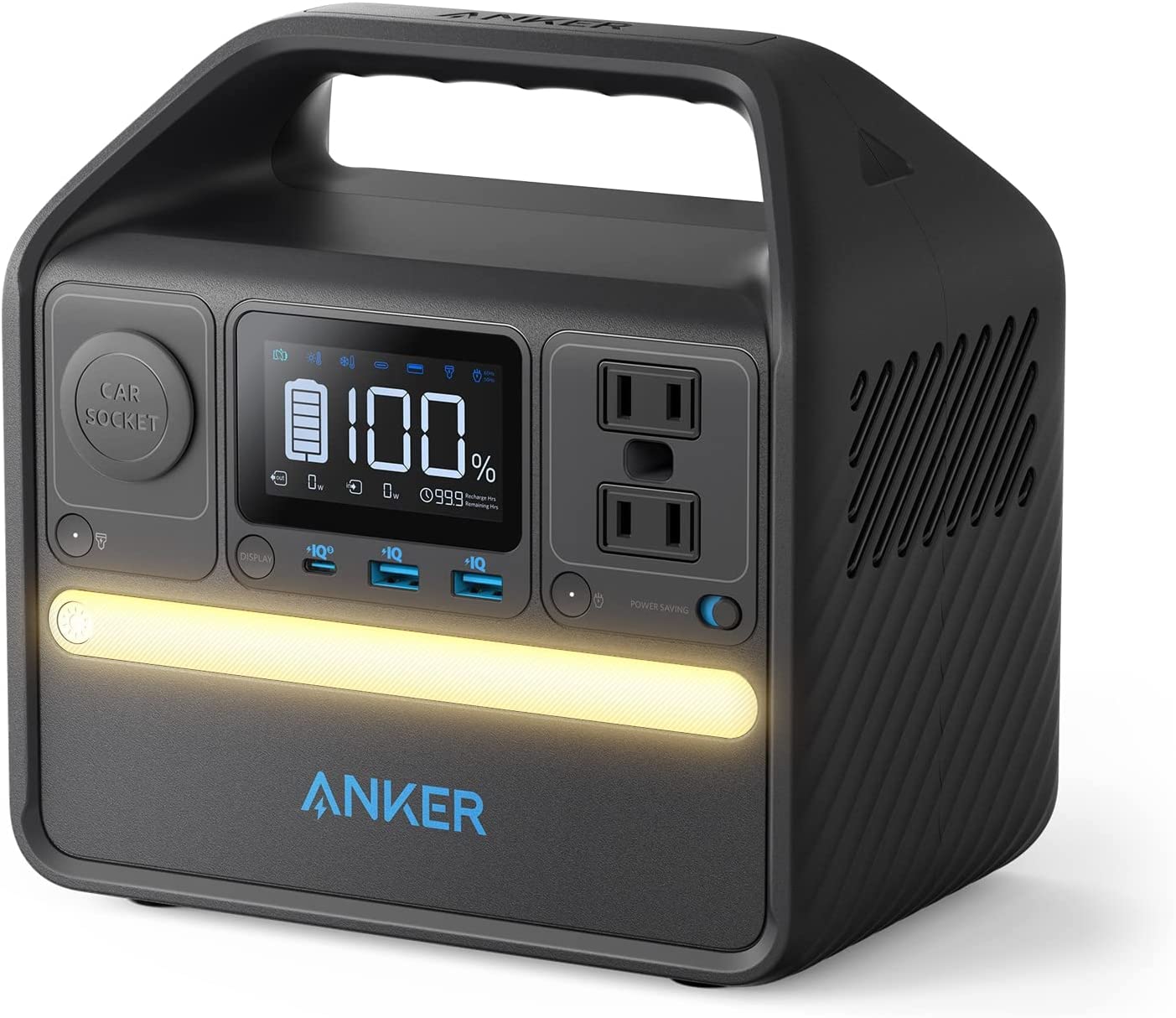 Anker 521 Portable Power Station (PowerHouse 256Wh)   - Black