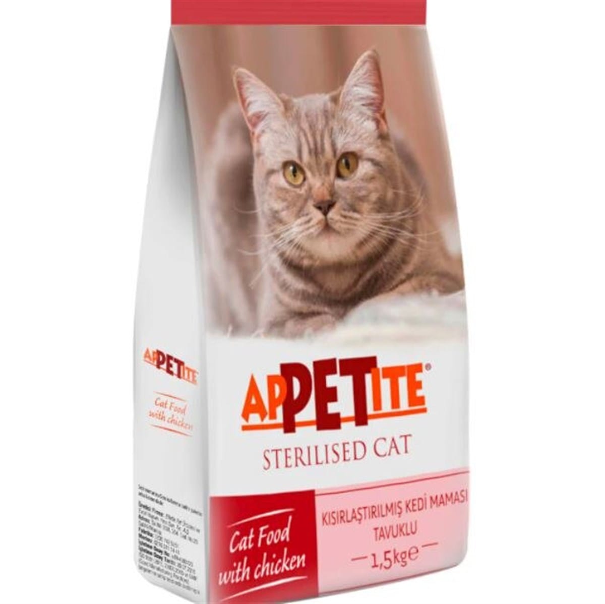 APPETITE STERILIZED CAT WITH CHICKEN 1.5KG