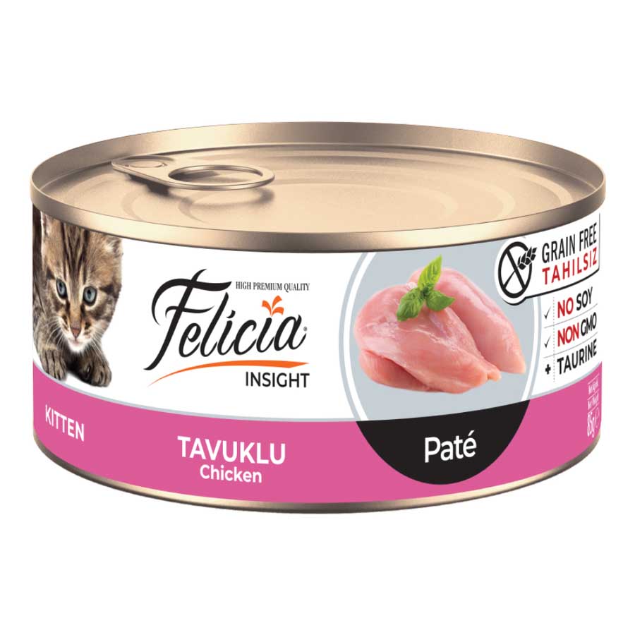 Felicia No Grain Can Kitten Wet Food Chicken 85 gm