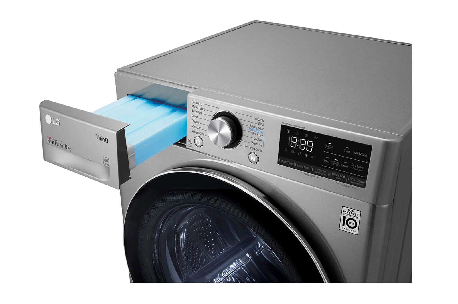 LG 9KG Energy Saving Heat Pump Dryer - Silver