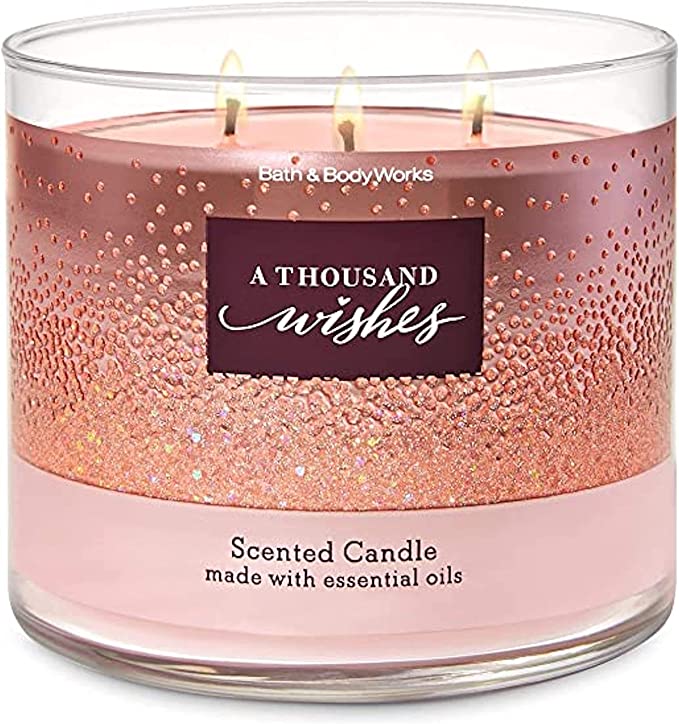Bath and Body Works A Thousand Wishes 3 Wicks Candle