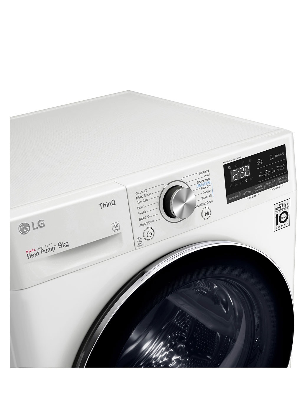 LG 9KG Energy Saving Heat Pump Dryer - White