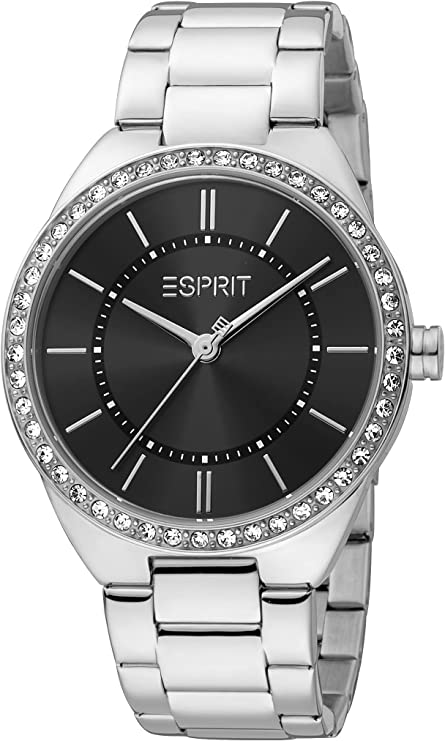 Esprit Women's Silver Dial Quartz Analog Watch, Silver ES1L326M0055