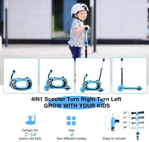 4 in 1 scooter for kids