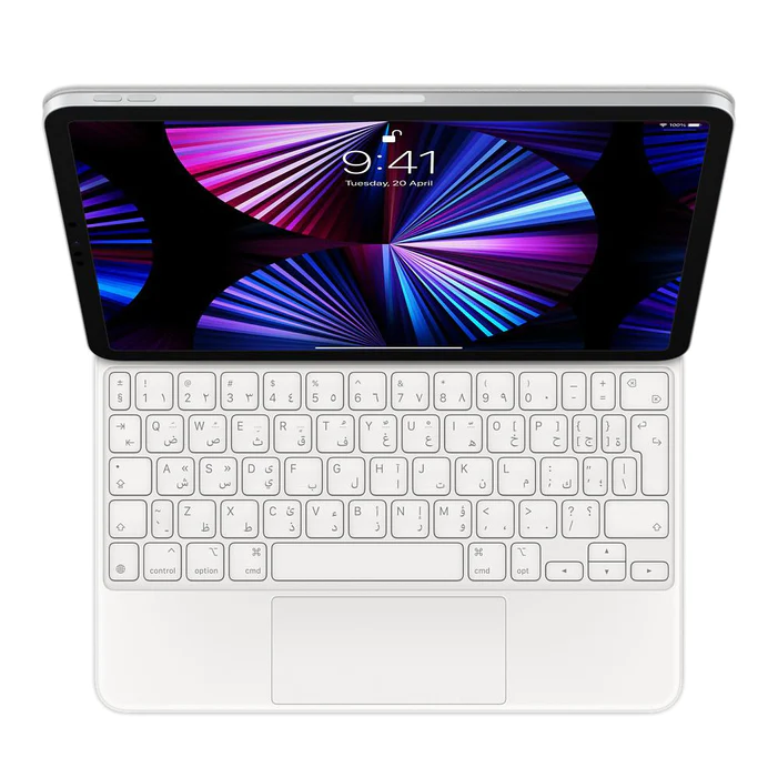Magic Keyboard for iPad Pro 11-inch (3rd generation) and iPad Air (4th generation) - Arabic - White