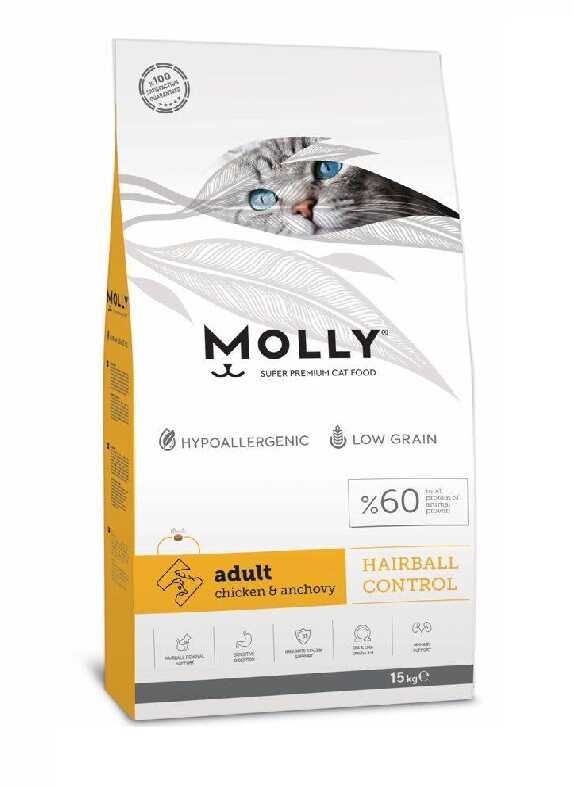 Molly Cat Food Chicken Hairball 2 Kg