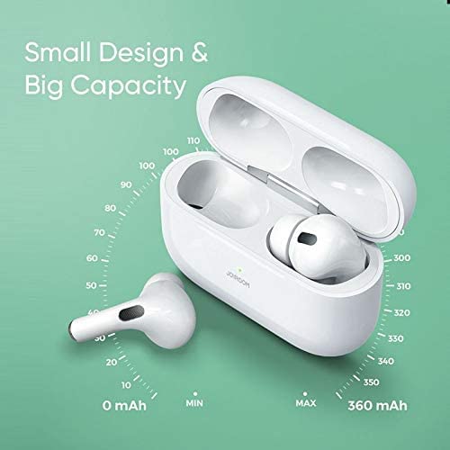 Joyroom JR-T03S Pro TWS Bluetooth Noise Cancelling Technology Earphones with Microphone - White