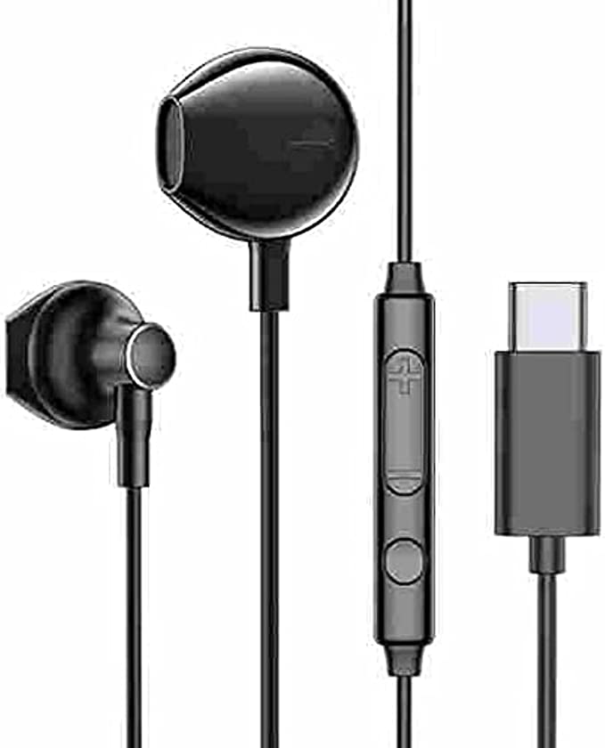 Joyroom In -Ear USB Type C Earphones with Remote and Mic black (JR-EC03 black )