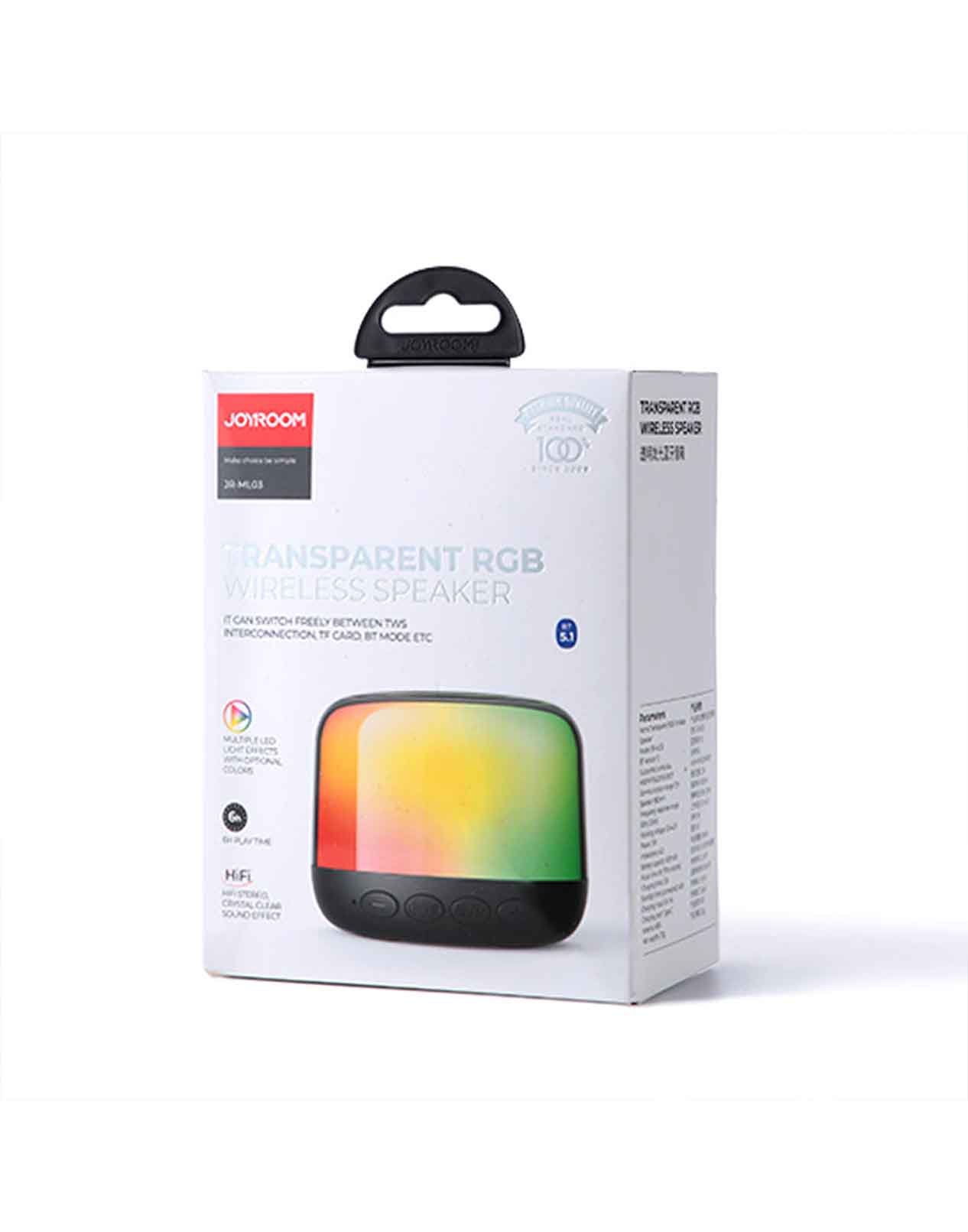 Joyroom Transparent Bluetooth Wireless Speaker with Light JR-ML03
