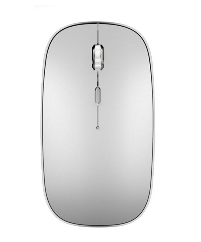 WiWU Rechargeable Mouse Bluetooth & Wireless – Silent to eliminate clicking sounds WM101-Silver