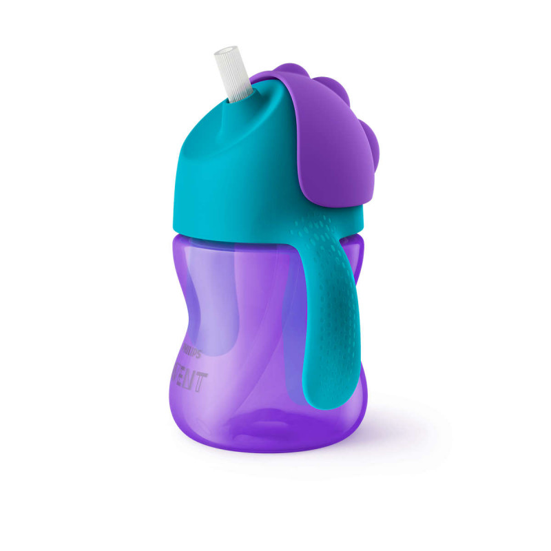 Philips Avent Straw Cups 200 ml, Purple 9m+