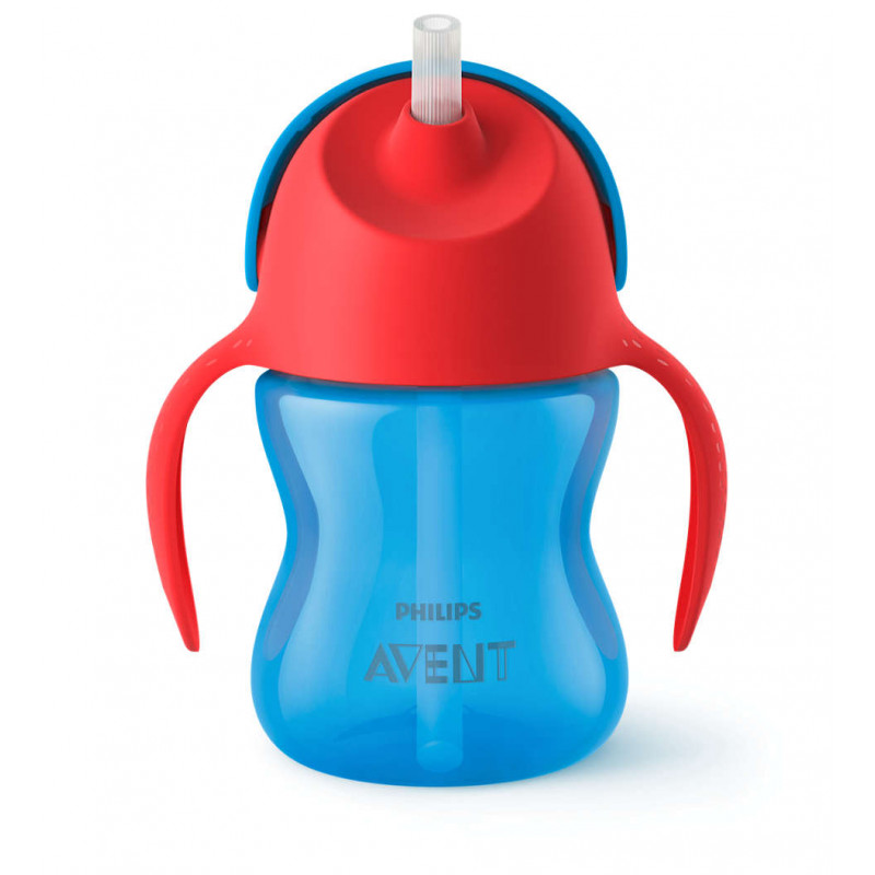 Philips Avent Straw Cups 200 ml, Blue 9m+