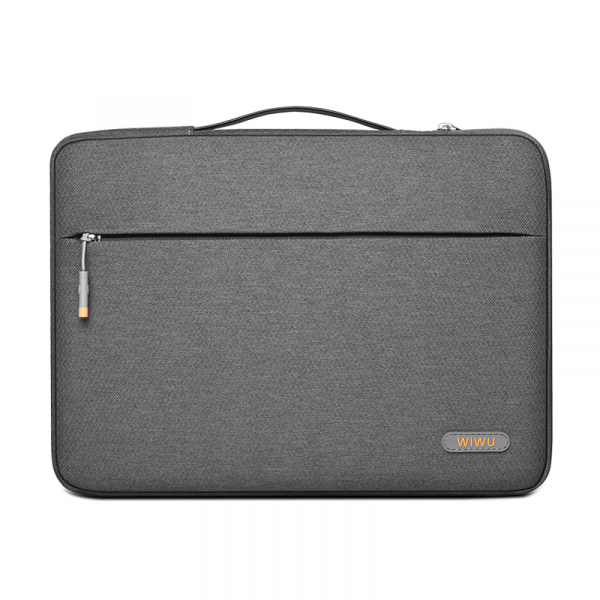 Wiwu pilot water resistant high-capacity laptop sleeve case 13.3"/14''/14.2" - grey