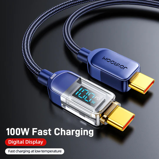 Charging Cable whith  Digital Display 480Mbps Data Transmission Wire Cord - blue from JOYROOM