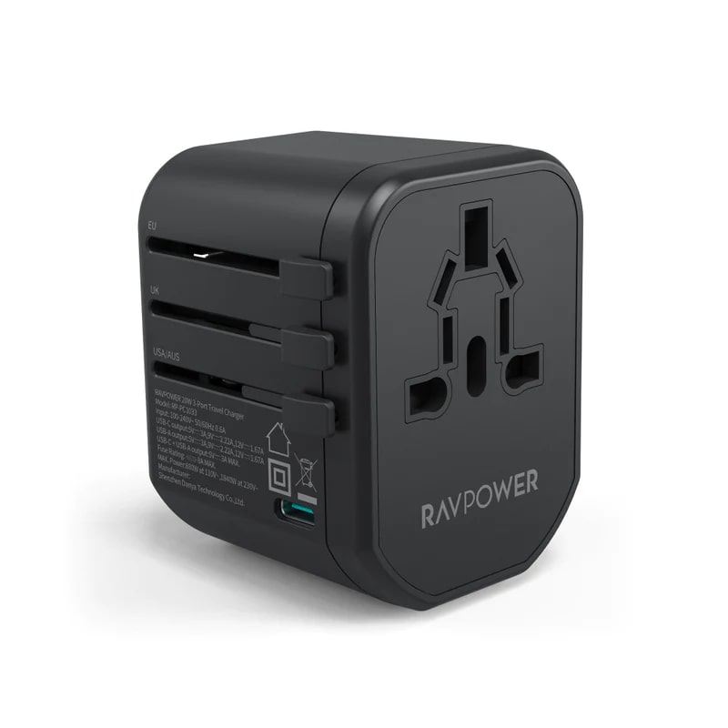 Ravpower RP-PC1033 Pd Pioneer 20 Watts 3-Port Travel Charger