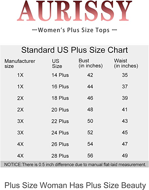 AURISSY Plus Size Tops for Women XL-4XL Short Sleeve T Shirts Casual Tunics