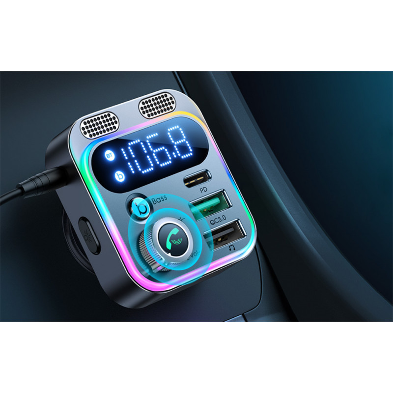Joyroom JR-CL16 - 3in1 FM transmitter, hands-free and car charger