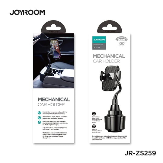Joyroom car phone holder JR-ZS259 Car holder Cup version black (JR-ZS259)