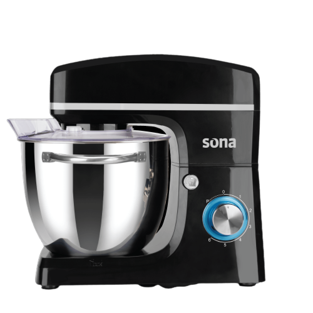 Sona Stand Mixer 1500 W And 6 Speed Levels Black