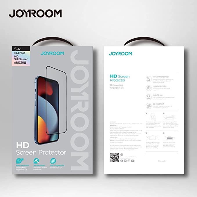 Joyroom JR-PF596 Knight Tempered Glass Protection Film for iPhone 12 and iPhone 12 Pro - 6.1 Inches