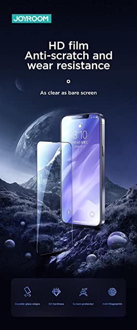 Joyroom JR-PF597 Knight Tempered Glass Protection Film for iPhone 12 Pro Max - 6.7 Inches