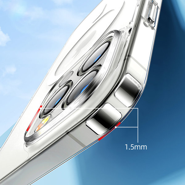 Joyroom 14D Magnetic Case Magnetic Case for iPhone 14 pro MAX Compatible with MagSafe transparent (JR-14D8)