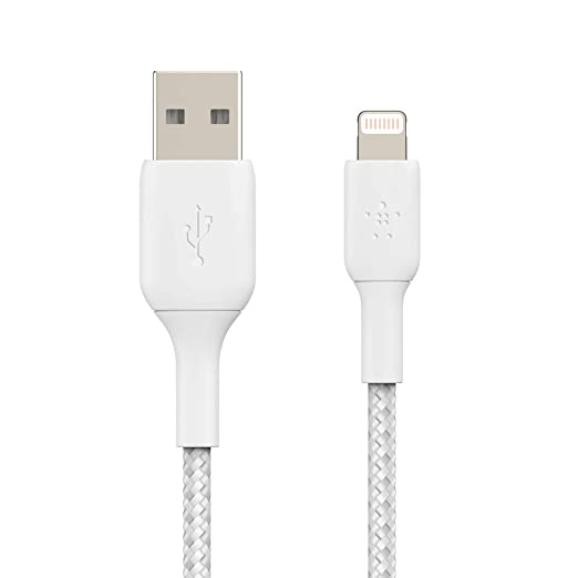 Belkin CAA002bt2MWH BOOST CHARGE™ Lightning to USB-A Cable_Braided, 2M, White