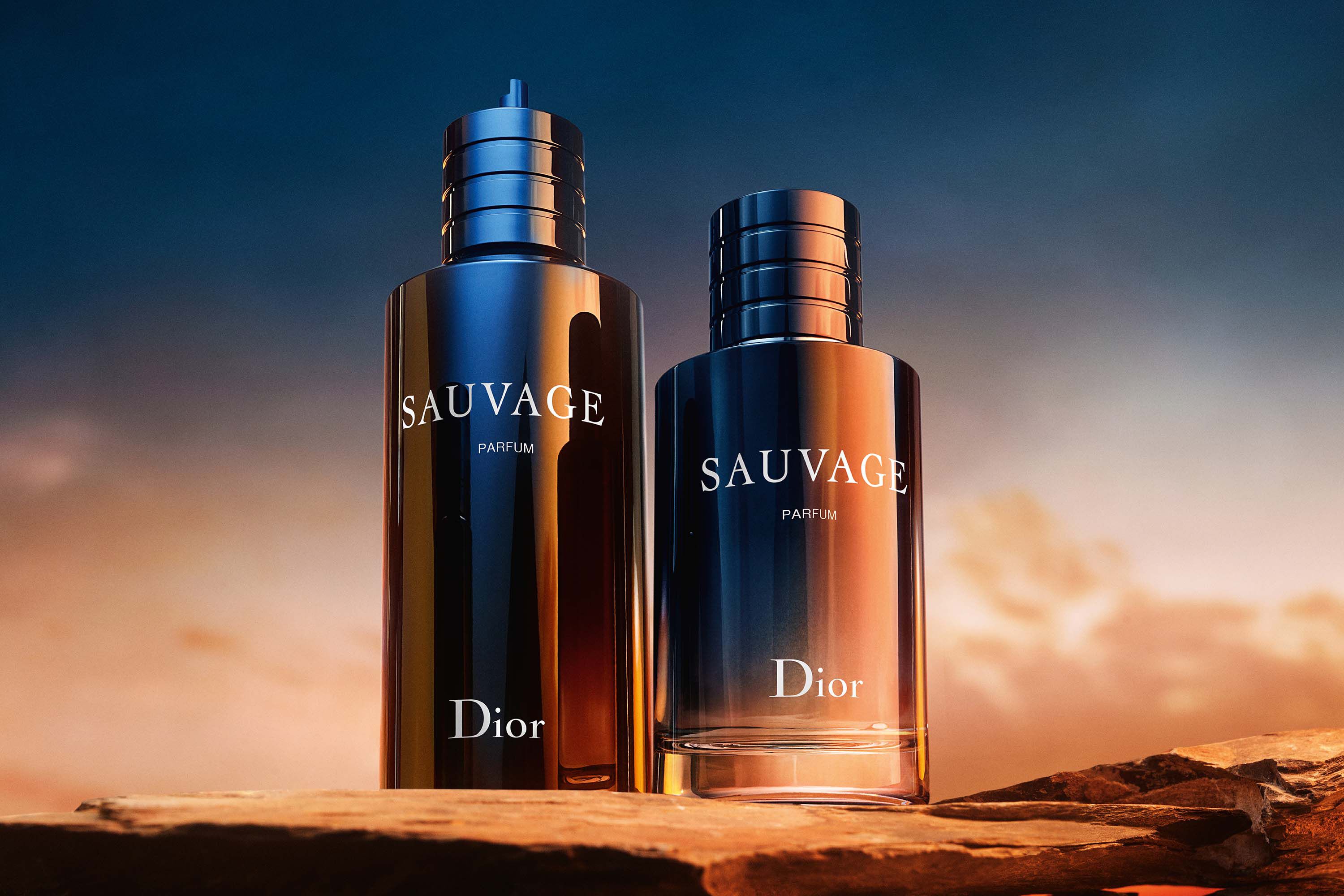 Dior Men's Sauvage Parfum Spray Perfume for Men by Dior
