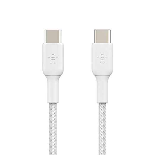 Belkin CAB004bt1MWH BOOST CHARGE™ USB-C® to USB-C Cable_Braided, 1M, White