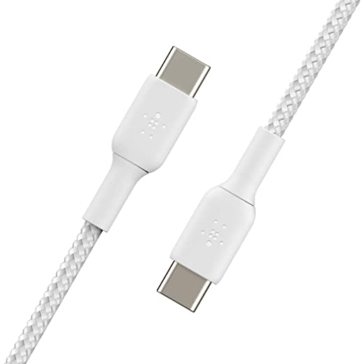 Belkin CAB004bt1MWH BOOST CHARGE™ USB-C® to USB-C Cable_Braided, 1M, White