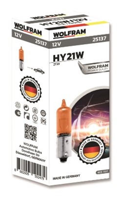 Wolfra Hy21W Motor bulb 12 VOLT 21W orange gas lamp