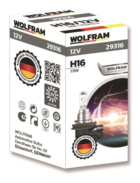 Wolfram H16 Standard Light 12 V 19 WATT