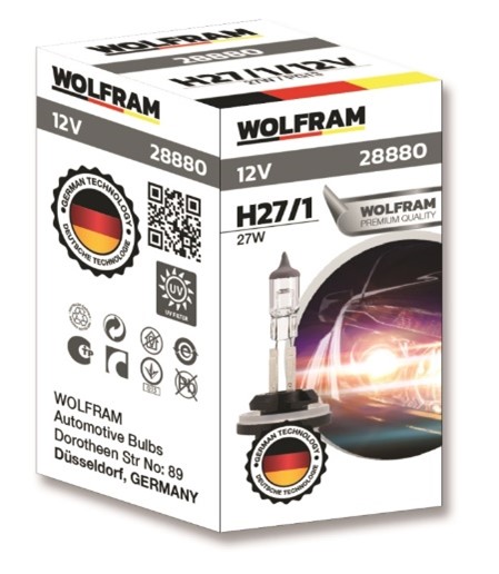 Wolfram H27/1 Standard Light 12 V 27 WATT