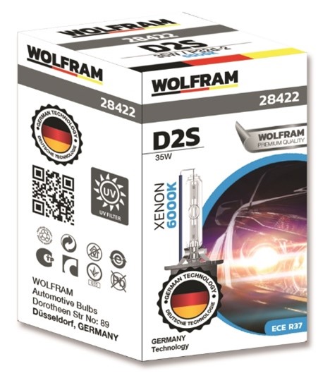 Bulb for cars Wolfram D2S xenon white headlights 12V 35W