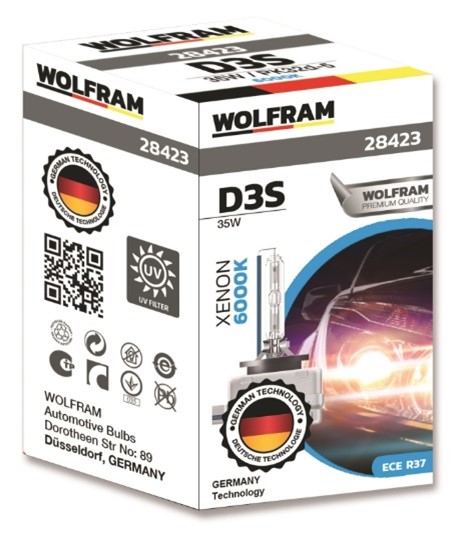 Wolfram D3S Automotive Bulb Xenon White Light 12V 35W