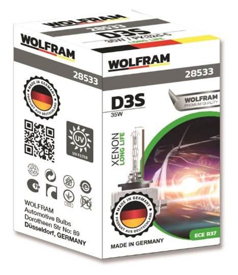 Wolfram D3S Automotive Bulb Xenon Long Beam Bulbs 12V 35W