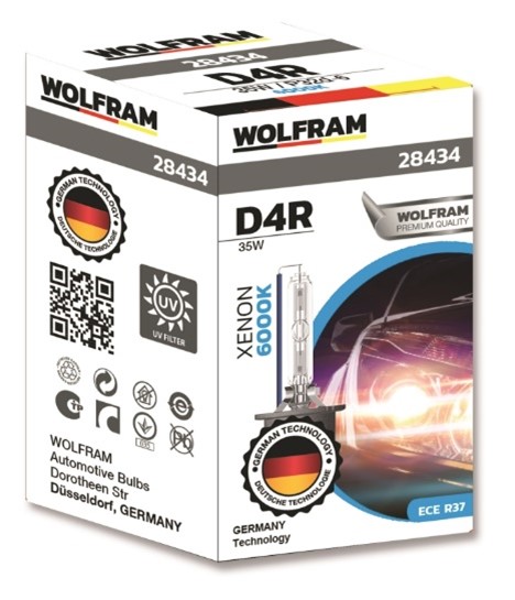 Wolfram D4R Automotive Bulb Xenon White Light 12V 35W