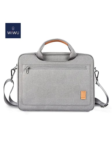 Wiwu Pioneer Laptop Shoulder Bag (14/14.2 inches, Gray )