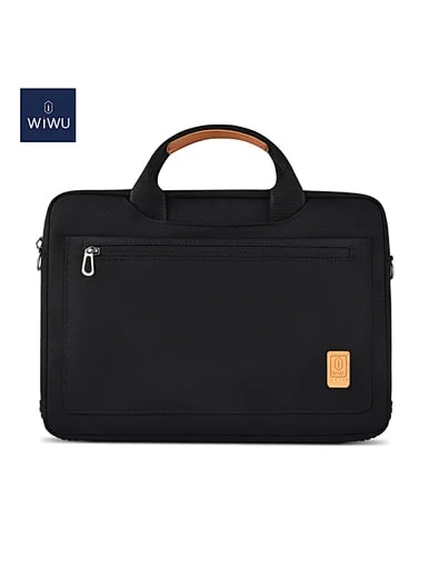 Wiwu Pioneer Laptop Shoulder Bag (14/14.2 inches, Black )