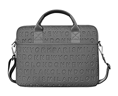 Gray Vogue Laptop Shoulder Bag 15.4 inch slimcase Waterproof Laptop Carrying Case
